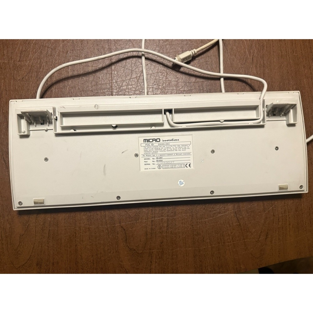 Vintage Micro Innovations KB‑2961 PS/2 Keyboard w/ 6‑Pin Adapter — Tested Works - Picture 2 of 5
